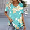Футболка для женщин Одежда с цветочным принтом Летние топы с коротким рукавом в стиле Харадзюку Футболки с круглым вырезом Женские повседневные футболки Пуловеры