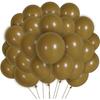 Retro Coffee Brown Balloons 50 Pieces - 10" 25 Cm Balloon | Decoration for Birthday, Christening, Party
