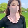 Летние шарфы для лица Ice Silk Mask Solid Color Sunscreen Face Scarf Elastic Sunscreen Mask Fishing