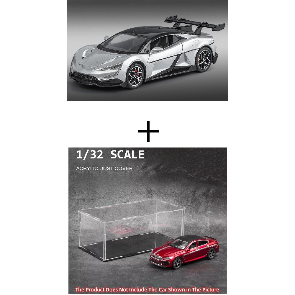 1:32 BYD Looking Up At U9 Sports Car Model Toy 4 Doors Opened Music Light Pull Back Vehicle Models Home Collection Ornaments