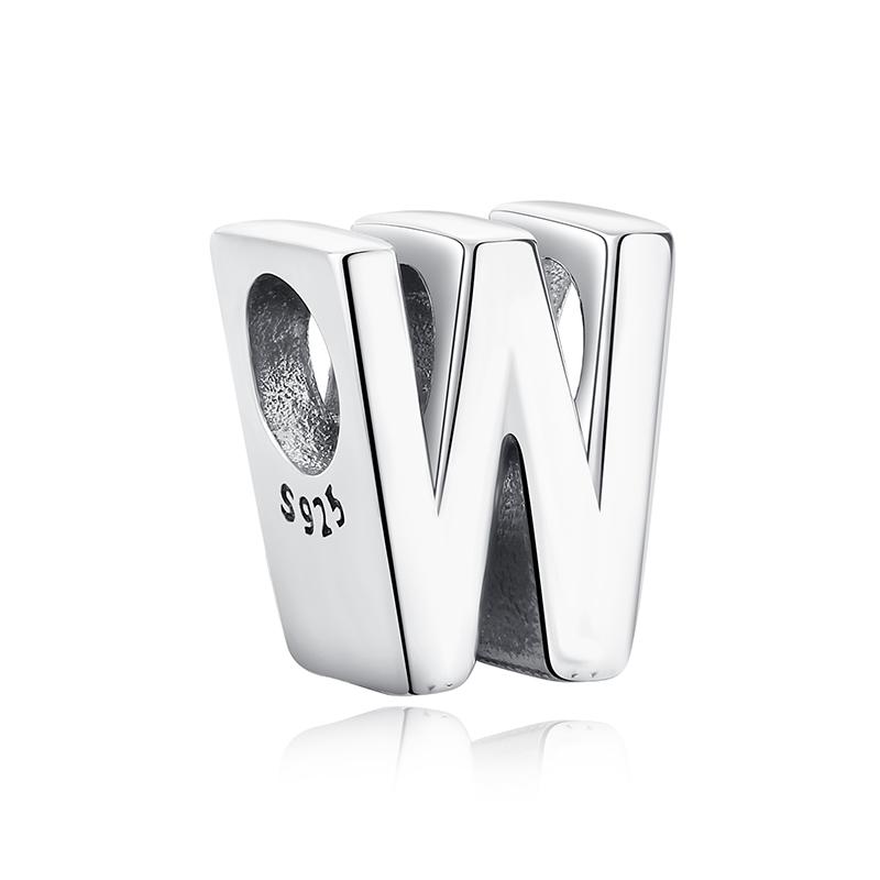 Original 925 Silver Charms Beads 12 Zodiac A-Z Letters Virgo Aries Fit Pan Bracelets Necklaces Jewelry For Women