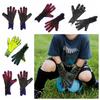 1 Pair Rubber Kids Goalie Gloves Anti-Slip Goalkeeper Gloves Latex Goalkeeper Gloves   Play Football