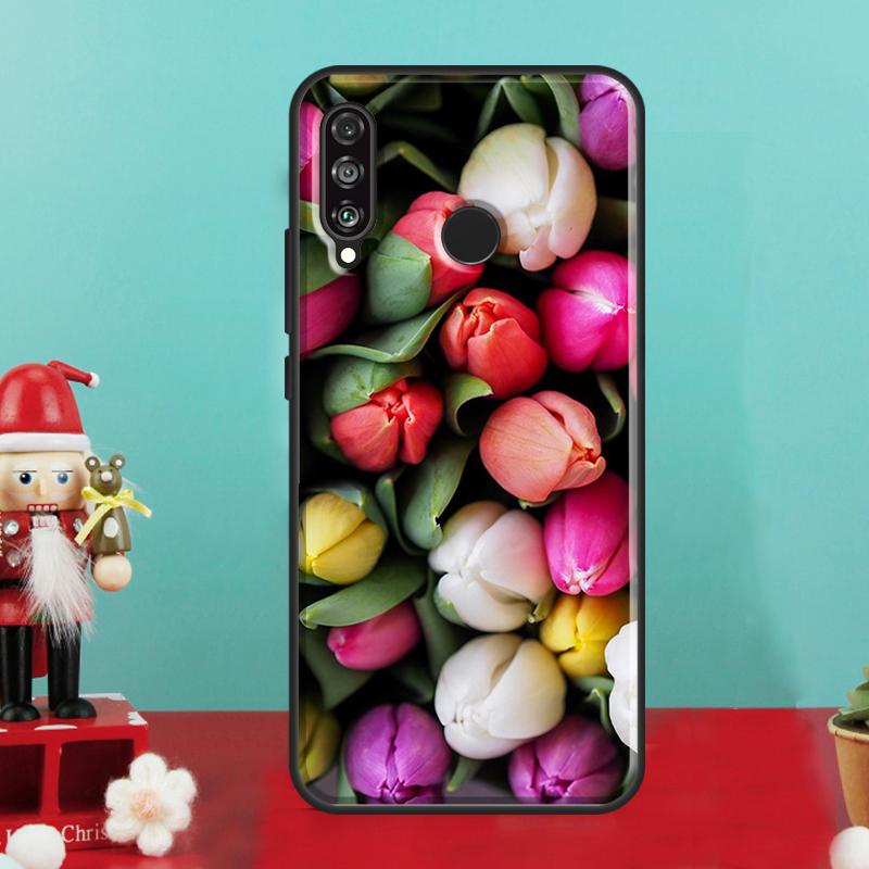 Tulip Flower Colorful For Huawei Nova 9 10 SE 12i 12s 11i 8i Y90 Y60 Y70 Y72 Y73 Y61 Y91 P30 P40 Lite P60 Pro Case