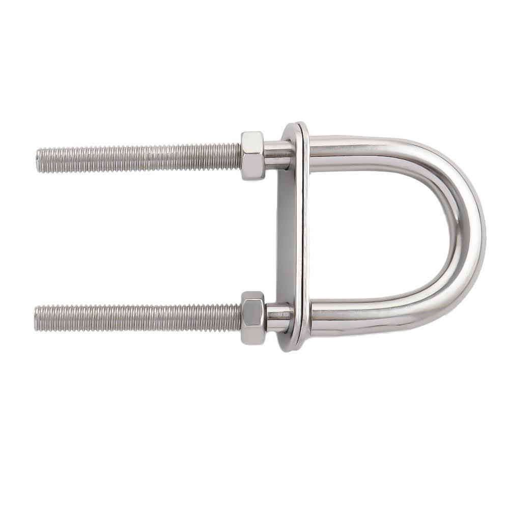 Стальной металлический U-образный болт для яхты, лодочного оборудования, винт с гайкой, трос, такелаж, винт, накладки, нос, кормовой рым