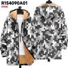 New Jacket Multi-colored Pattern Elements B1 Zipper Hooded Cardigan Thickened Winter Fleece Trendy Padded Clothes