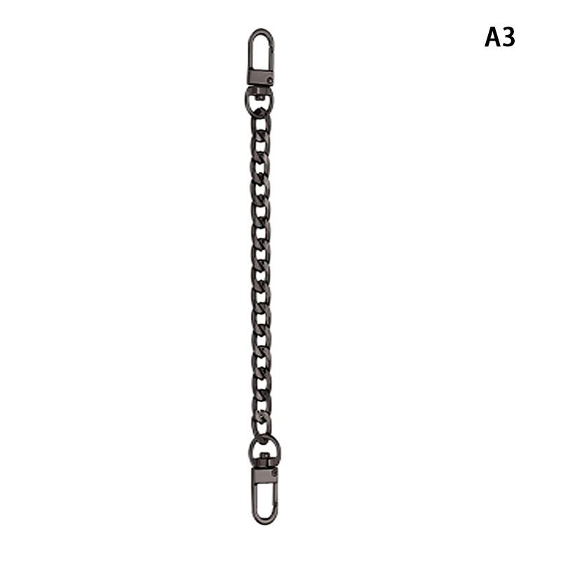 Chain Bag Strap Accessories 20Cm Extension Chain Bag Metal Chain Solid Color Diy Chain Durable Gold Silver Black Belts