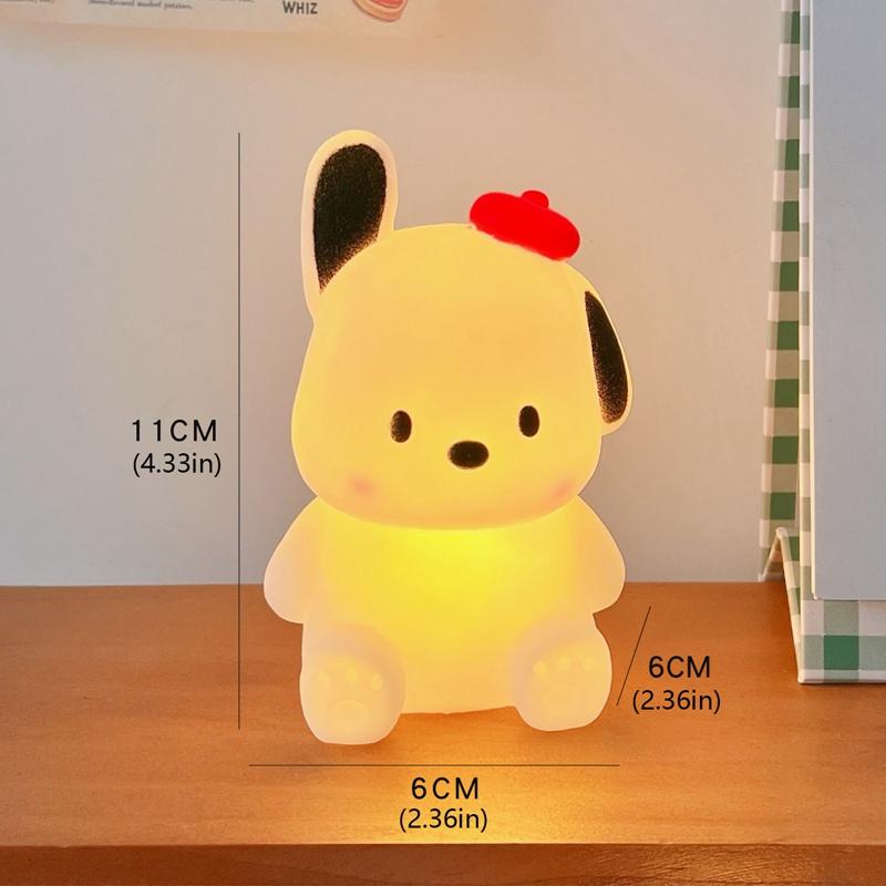 Творческая мода милый мультфильм собака личность маленькая настольная лампа студенческая спальня прикроватная лампа украшение маленький ночник современный