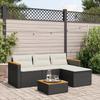 VidaXL Garden Lounge Set with Cushions 3 Pcs, Patio Sofas, Furniture Set, Outdoor Terrace Furniture, Black 365826
