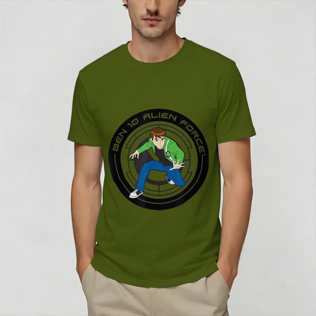 Novelty Ben 10 Aliens TShirt Unisex Round Collar Pure Cotton T Shirts Short Sleeve Tees Gift Idea Clothing