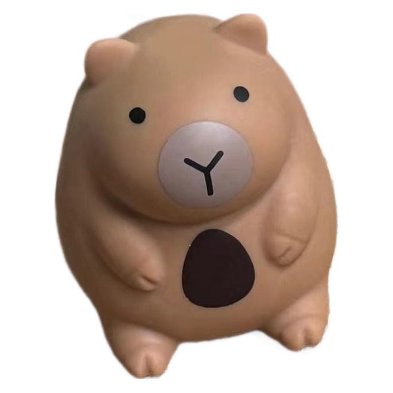 Милые игрушки-сквиши в виде капибары, маленькая пухленькая капибара, медленно восстанавливающая форму, игрушка-сквиши для снятия стресса, мини-непоседа