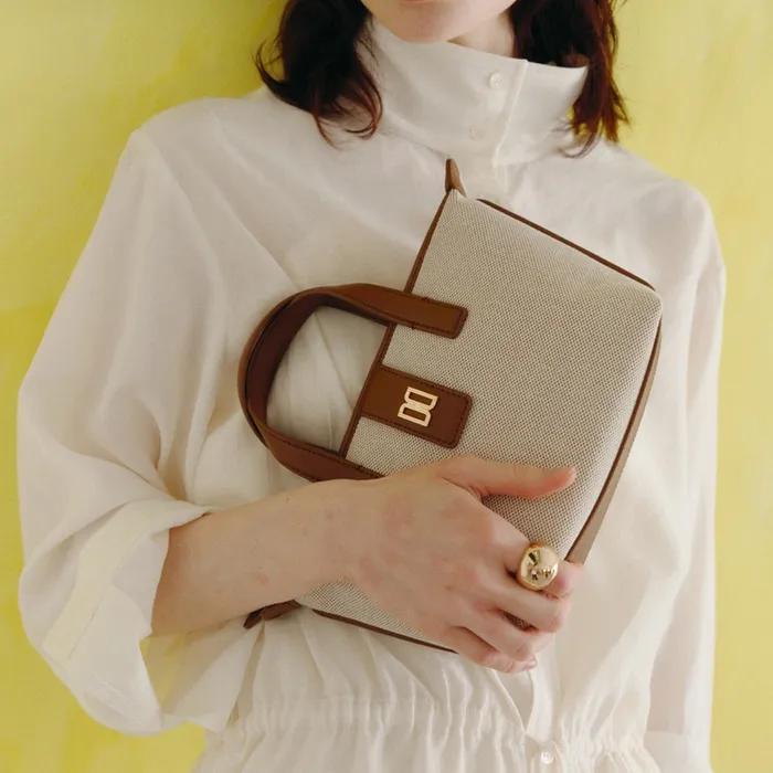 Ivory Canvas DD Logo Tote Bag S DCBA6E924IV