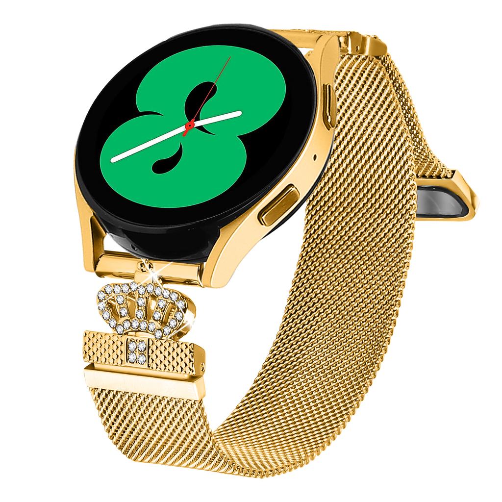 For Mibro Lite Milanese Band Magnetic Crown Clasp Stainless Steel Strap