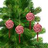 4 шт. подвесное украшение на рождественскую елку Lollipop креативный рождественский кулон для