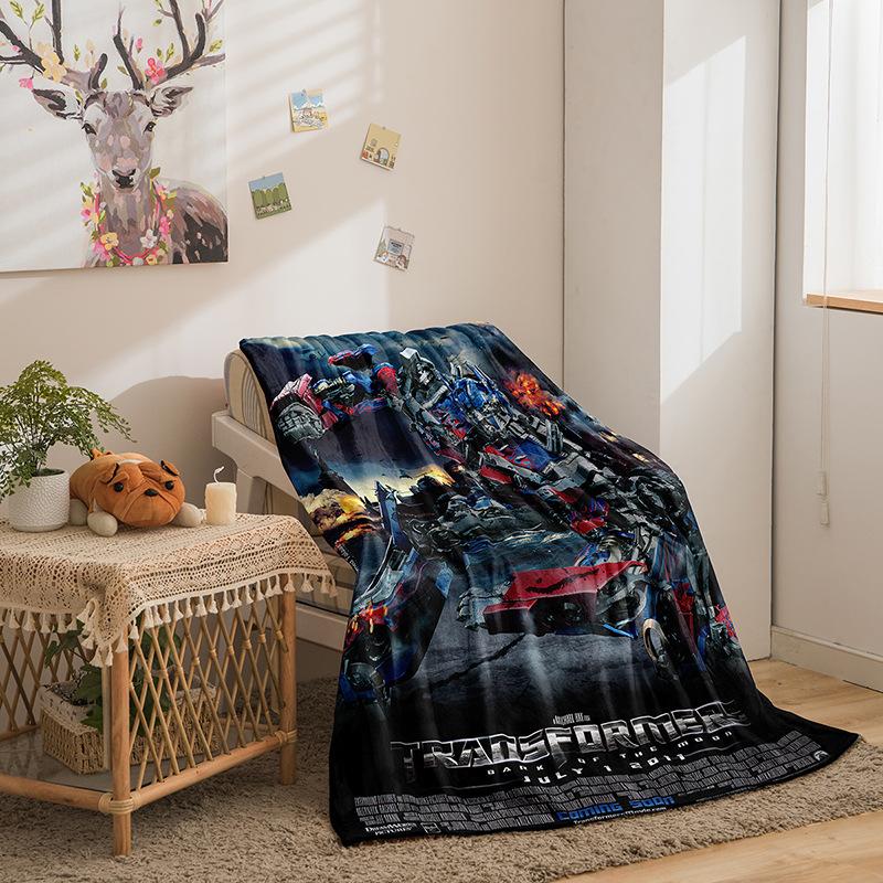 Cartoon Transformers Series Double-Sided Flannel 3D Digital Printing Blanket Blanket