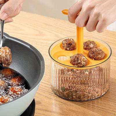 Шарики для приготовления мяса, кухонная форма для фрикаделек, изготовление 5 одновременно домашних гаджетов для шариков, гамбургеров