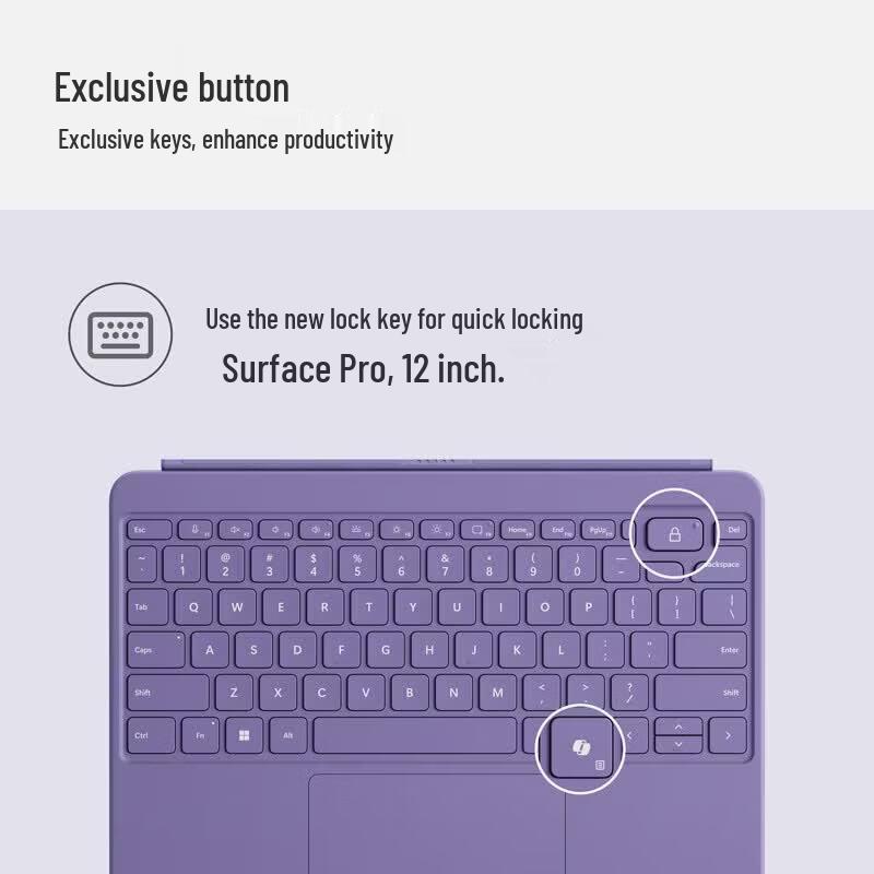 Microsoft Чехол-клавиатура для Surface Pro 12 дюймов