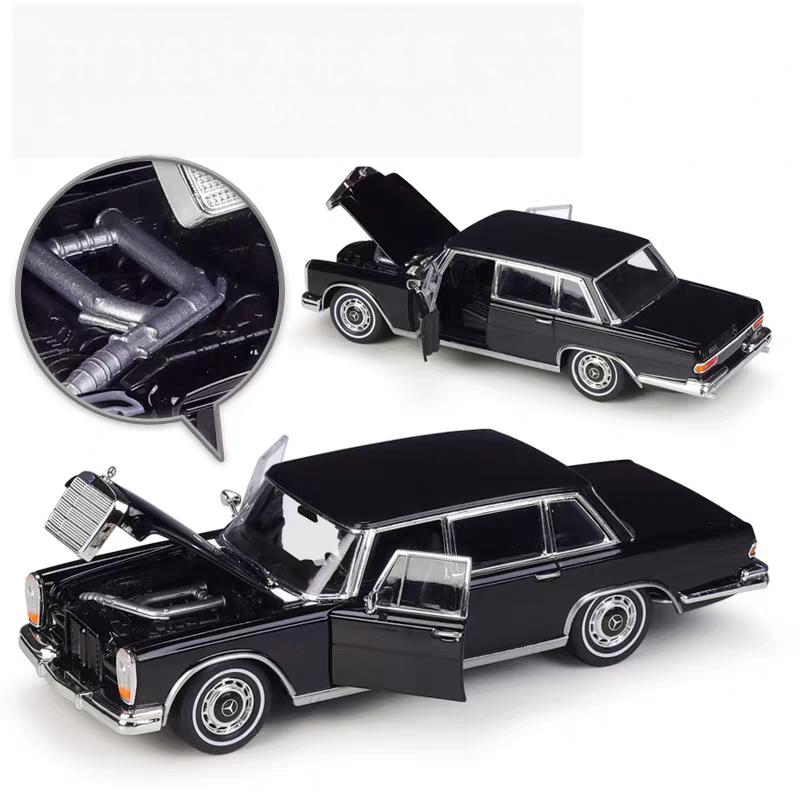Новый продукт 1/24 1963 Mercedes Benz 600 Седан Симуляция Сплав Модель Автомобиля Игрушка Коллекция Дисплей Украшение Подарки для Мальчиков и Девочек