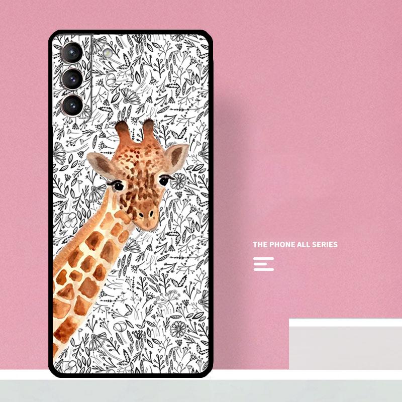 Милый Мультяшный Чехол-Жираф Для Телефона Samsung Galaxy S26 S23 Ultra S20 S21 S22 S24 S25 Plus S10 S25 FE Чехол Coque