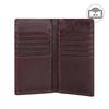 Long Genuine Leather Billfold Wallet Mens Bifold RFID Blocking Anti-theft 12 Card Holder Men Purse