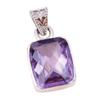 Natural Alexandrite Gemstone 925 Solid Sterling Silver Gift Pendant 1.25" e4B26