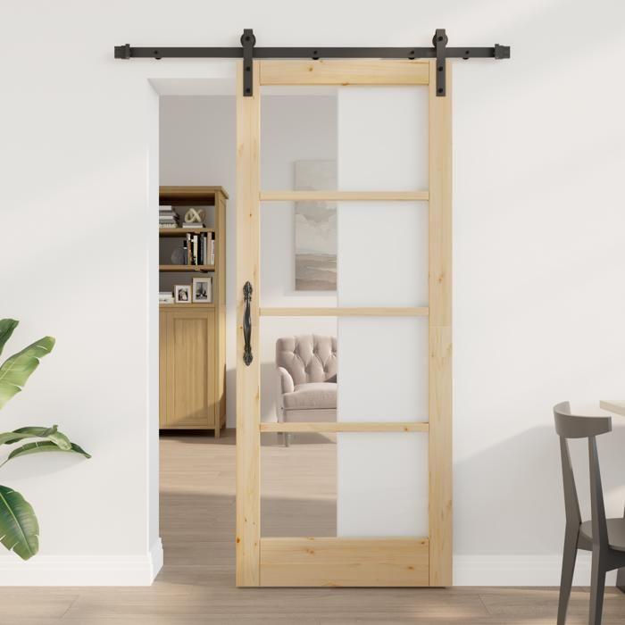 vidaXL Sliding Door with 'ORKDAL' Hardware 83x202 Cm 3331941