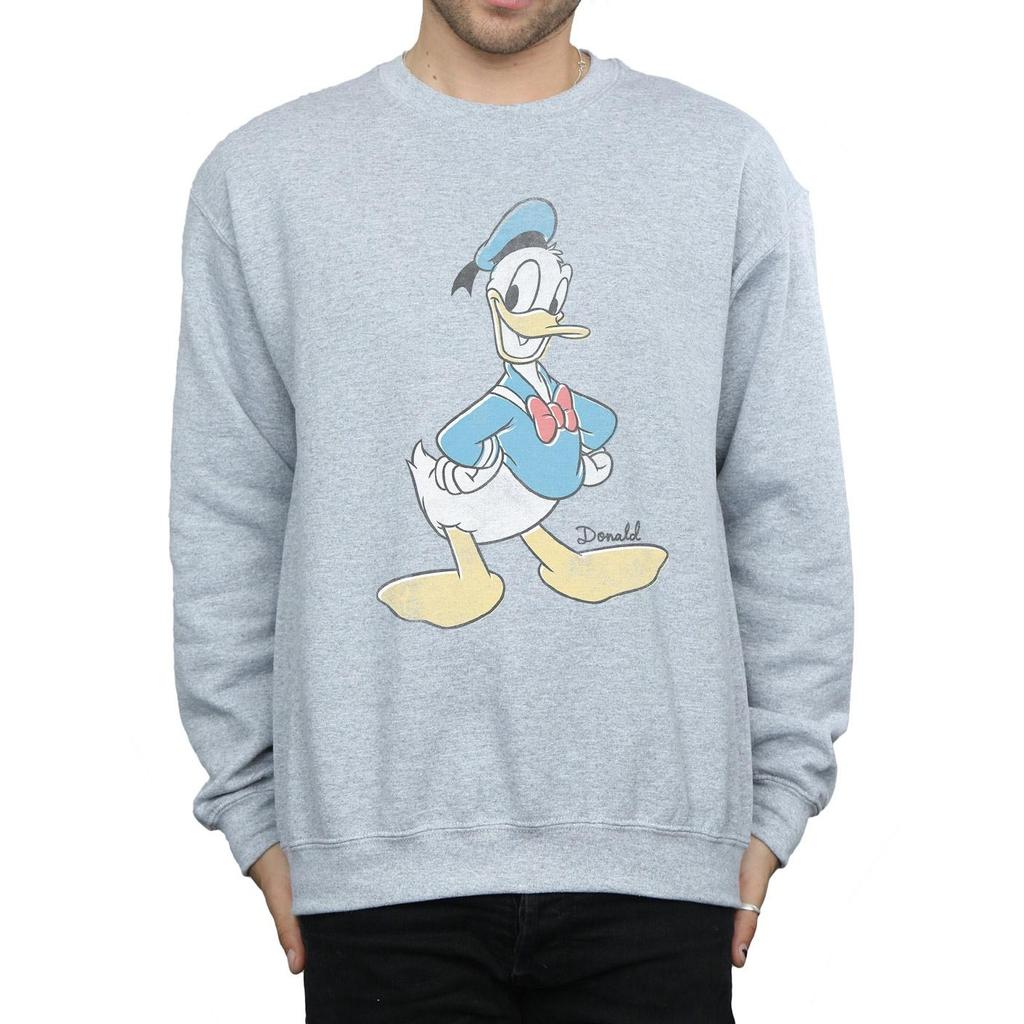 Disney Mens Donald Duck Classic Donald Sweatshirt