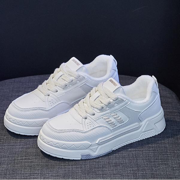 Белые туфли женские туфли новые осенние универсальные молочные Huhoo весна и осень универсальные молочные повседневные спортивные туфли для скейтбординга