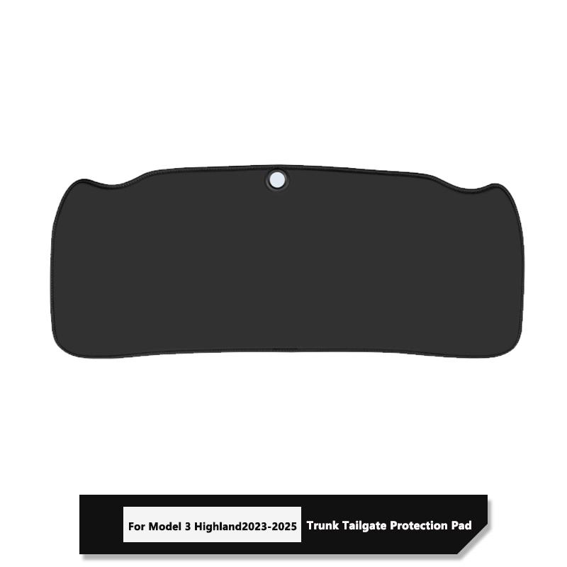 ZPK1 For Tesla Model Y Juniper / Model 3 Highland Trunk Tailgate Guard Pad Leather Trunk Protective Anti-dirty Pad Car Accessories