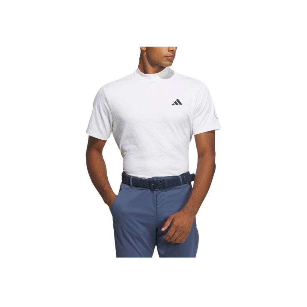 Adidas Logo Print Crew Neck Short Sleeve T-Shirt Men Tops White IN9059