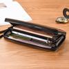 Men's Business Leather Wristlet Wallet Large Capacity Credit Card Holder Clutch Purse with Zipper