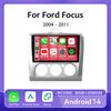 9" 4G+WiFi Car Radio for Ford Focus Exi MT Mk2 MK3 2004 - 2011 Multimedia Player Android 14 GPS Navigation Head Unit No 2DIN