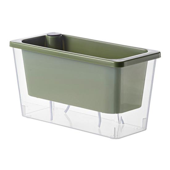 Самополивающийся горшок для растений Пластиковый цветочный горшок с резервуаром Легко наполняемый горшок для растений с фитильными шнурами для суккулентов, зеленого лука, балконного подоконника, садоводства