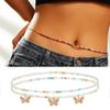 Body Chain Pendant Dress Up Long-lasting Charming Bohemian Layered Waist Chain Jewelry Gift
