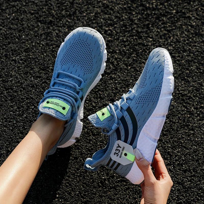2024 Новые мужские кроссовки дышащие беговые легкие повседневные кроссовки женские кроссовки нескользящие сетчатые туфли Tenis Masculino