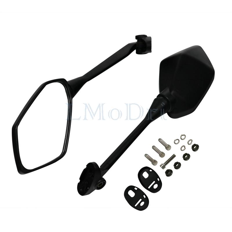 LMoDri Racing Motorcycle Mirrors Sport Bike Scooter Rear View Mirror For Honda CBR F4 HYOSUNG GT Kawasaki Ninja Long Rod