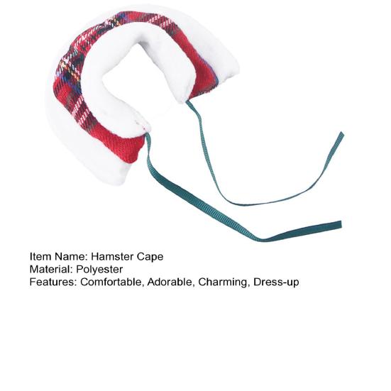 Плащ для домашнего хомяка, красный, белый, рождественский наряд для мелких животных, для кролика, морской свинки, попугая, жако, волнистого попугайчика, кореллы, аксессуары для косплея