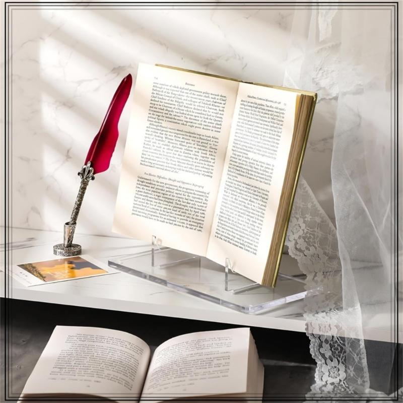 Clear Acrylic Display Stand Easel Multifunction Display Holders Decorative Clear Plastic Display Stand Clear Books Stand