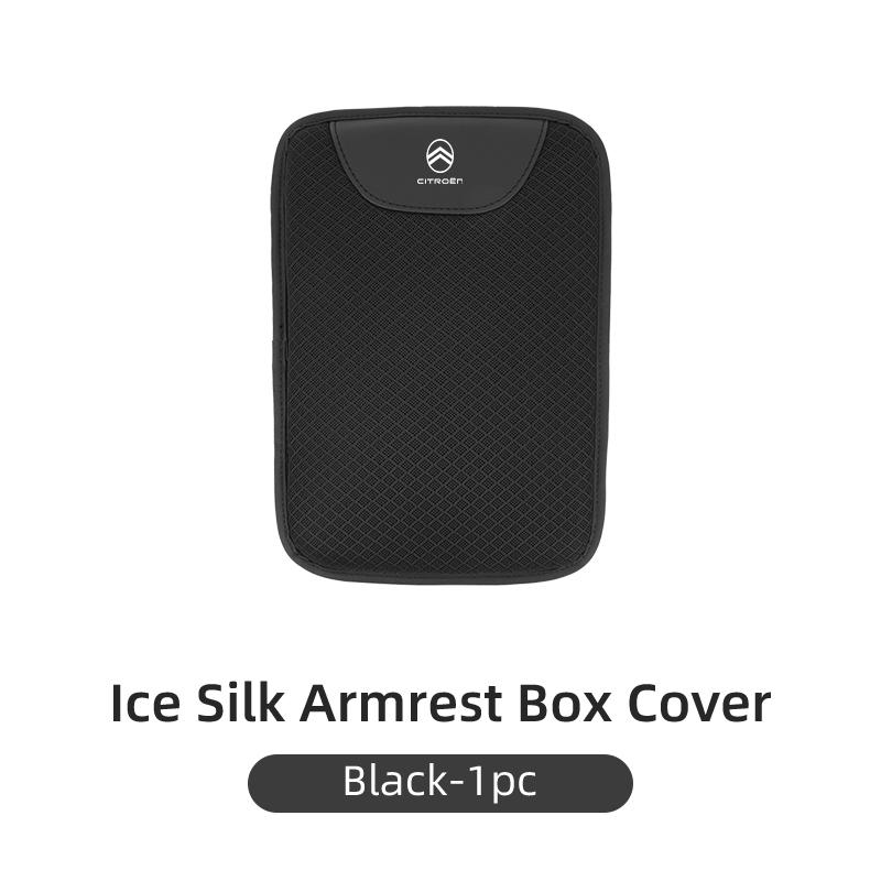TCJH7 Ice Silk Heightening Car Armrest Pad Breathable For Citroen C4 C3 C5 C1 C2 Berlingo Celysee Cactus Picasso Aircross Grand