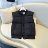 Маленький осенне-зимний хлопковый жилет-пуховик для женщин, новая одежда в иностранном стиле, короткий утолщенный хлопковый жилет-куртка