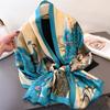 New Female Spring Summer Thin Long Scarves Peacock Print Versatile Headscarf Scarf Women Fashion Sun Protection Shawl Bandana