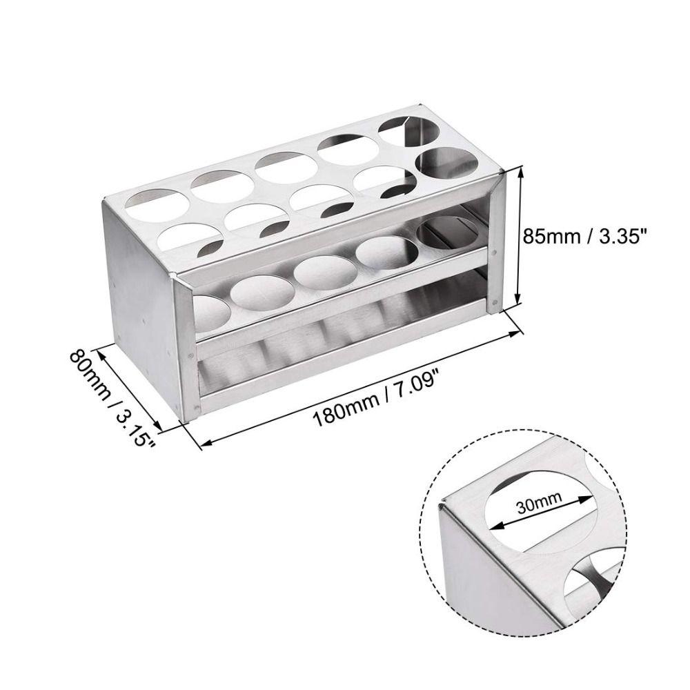 3 Layer Test Tube Holder 10 Hole Lab Stand Rack Durable for 26-29.5mm Tubes