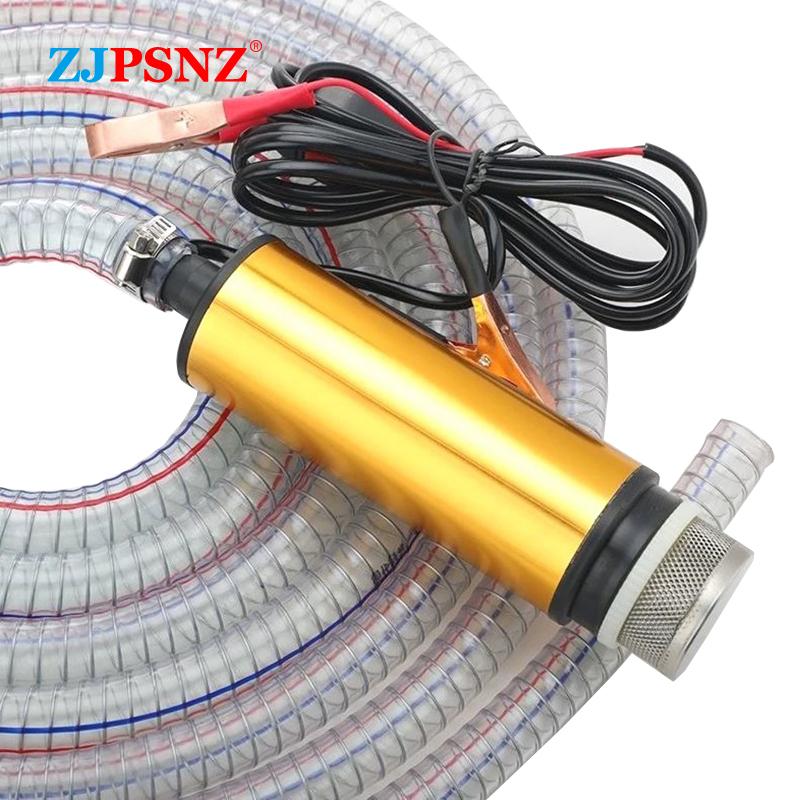 Electric Transfer Pump Diesel Sewage Water Oil Car Camping Fishing Submersible Transfer Pump Kit Pumping Electric Pump 12V 24V