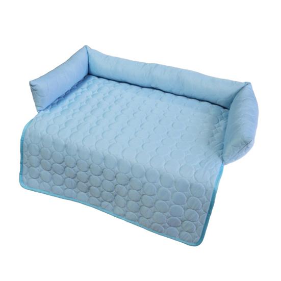 Самоохлаждающийся коврик для питомцев, дышащая ткань ледяного шелка, летний охлаждающий коврик, технология охлаждения, подушка для собаки с поддерживающим подъемом