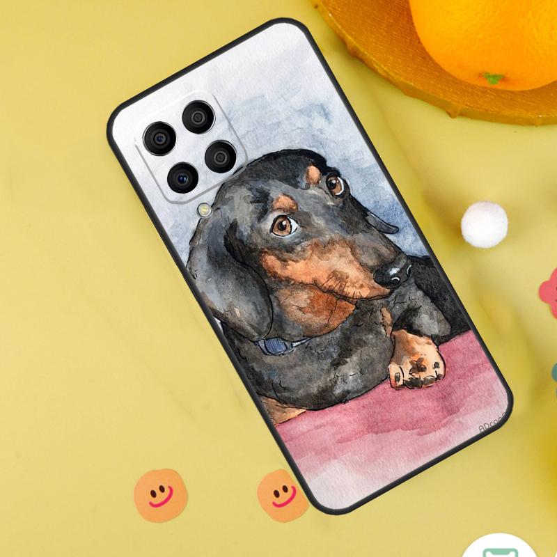 Мультяшный Чехол Такса Сосиска Для Samsung Galaxy M35 M33 M21 M31 M16 M36 M56 M53 M13 M12 M32 M52 M15 M55 M14 M34 M54
