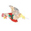 Xmas Chicken Shape Decorative LED Lights Light Up Xmas Decor with Scarf for Indoor Outdoor Room Yard