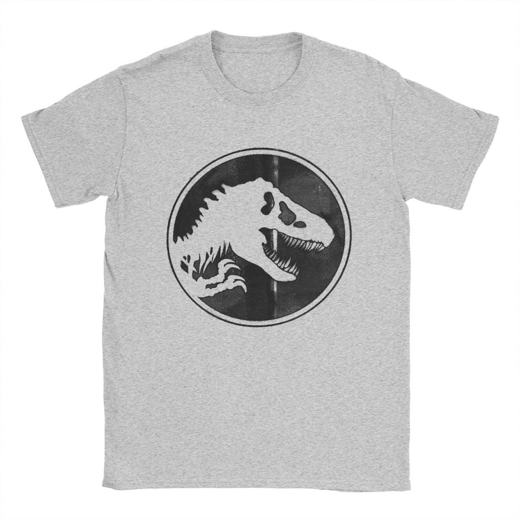 Мужская футболка Jurassic World Dominion из чистого хлопка, забавная футболка с коротким рукавом и круглым вырезом, взрослая футболка