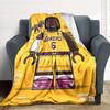 1 шт. Фланелевое одеяло Lakers LeBron, мягкое, приятное для кожи, с цифровой печатью, разные размеры в наличии для семьи, друзей, на день рождения