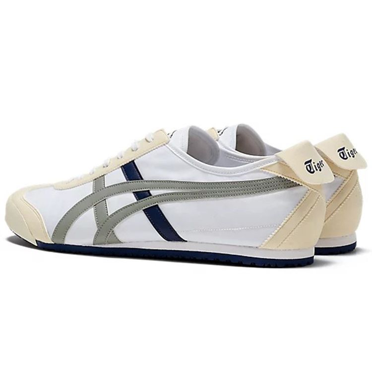 ONITSUKA TIGER Mexico 66 Comfortable Versatile Durable Lightweight Low-Top Casual Running Shoes Unisex Sneaker White Gray Blue 1183C081-100