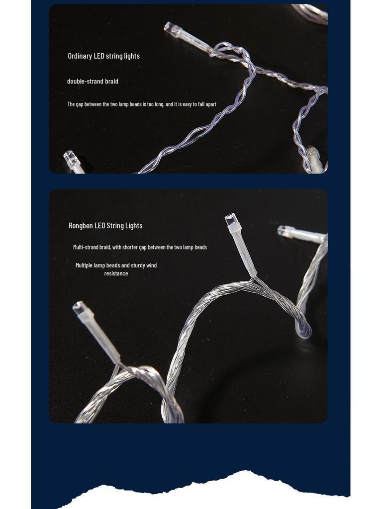 Уличные светодиодные гирлянды-шторы «Звездный ледяной шар» на солнечных батареях для гостевых домов, беседок, дворов и балконов