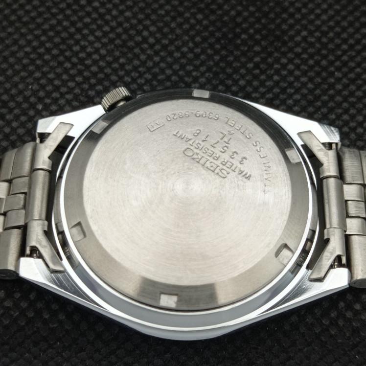 ВОССТАНОВЛЕННЫЕ ВИНТАЖНЫЕ SEIKO 5 АВТОМАТИЧЕСКИЕ 6349A ЯПОНИЯ МУЖСКИЕ АРАБСКИЕ ЧАСЫ a318895-9